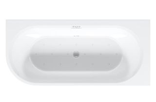 Акриловая ванна Riho Desire Corner Velvet Sparkle System Fall B088009105 L 184x84см с аэромассажем заполнение через перелив белый матовый